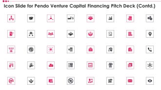 Icon Slide For Pendo Venture Capital Financing Pitch Ideas PDF