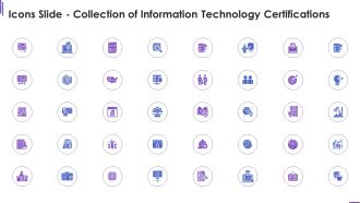 Icons Slide Collection Of Information Technology Certifications Microsoft PDF