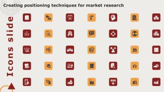 Icons Slide Creating Positioning Techniques For Market Research Slides PDF