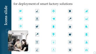 Icons Slide Deployment Of Smart Factory Solutions Designs PDF