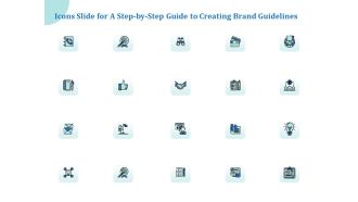 Icons Slide For A Step By Step Guide To Creating Brand Guidelines Inspiration PDF