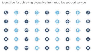 Icons Slide For Achieving Proactive From Reactive Support Service Ppt Slides Layout PDF