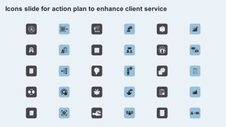 Icons Slide For Action Plan To Enhance Client Service Inspiration PDF