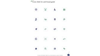 Icons Slide For Anti Fraud Guide One Pager Sample Example Document