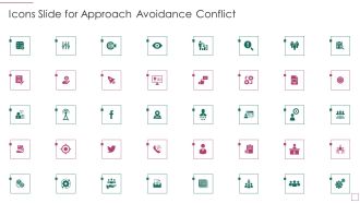 Icons Slide For Approach Avoidance Conflict Brochure PDF