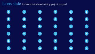 Icons Slide For Blockchain Based Mining Project Proposal Ppt Portfolio Layout Ideas PDF