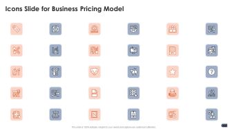 Icons Slide For Business Pricing Model Graphics PDF