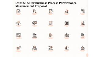 Icons Slide For Business Process Performance Measurement Proposal Guidelines PDF
