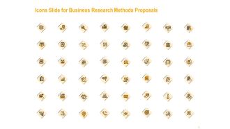 Icons Slide For Business Research Methods Proposals Clipart PDF