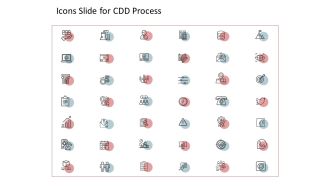 Icons Slide For CDD Process Ppt Icon Graphics PDF