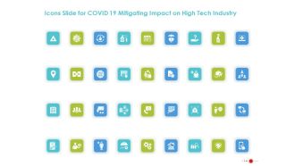 Icons Slide For COVID 19 Mitigating Impact On High Tech Industry Guidelines PDF