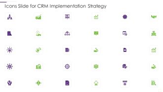 Icons Slide For CRM Implementation Strategy Guidelines PDF