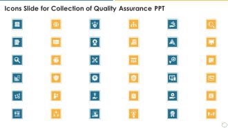 Icons Slide For Collection Of Quality Assurance PPT Themes PDF