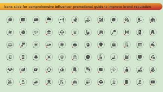 Icons Slide For Comprehensive Influencer Promotional Guide To Improve Brand Reputation Inspiration PDF