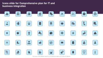 Icons Slide For Comprehensive Plan For IT And Business Integration Rules PDF