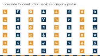 Icons Slide For Construction Services Company Profile Download PDF