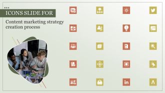 Icons Slide For Content Marketing Strategy Creation Process Background PDF