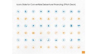 Icons Slide For Convertible Debenture Financing Pitch Deck Ppt PowerPoint Presentation Gallery Layouts PDF