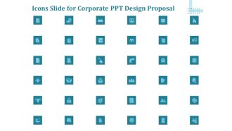Icons Slide For Corporate PPT Design Proposal Ppt Ideas Information PDF