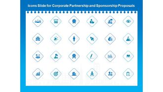 Icons Slide For Corporate Partnership And Sponsorship Proposals Topics PDF