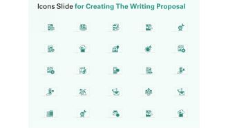 Icons Slide For Creating The Writing Proposal Ppt Pictures Designs Download PDF