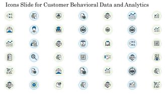 Icons Slide For Customer Behavioral Data And Analytics Inspiration PDF