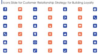 Icons Slide For Customer Relationship Strategy For Building Loyalty Summary PDF