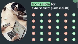 Icons Slide For Cybersecurity Guidelines IT Ppt PowerPoint Presentation File Influencers PDF