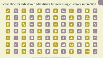 Icons Slide For Data Driven Advertising For Increasing Customer Interaction Ppt Slides Structure PDF