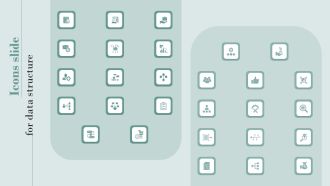 Icons Slide For Data Structure Mockup PDF