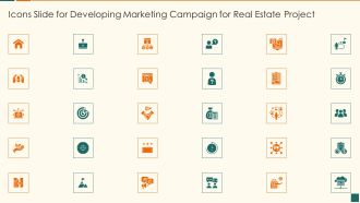 Icons Slide For Developing Marketing Campaign For Real Estate Project Professional PDF