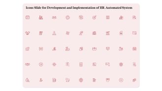 Icons Slide For Development And Implementation Of HR Automated System Ppt File Format Ideas PDF