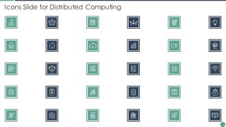 Icons Slide For Distributed Computing Background PDF