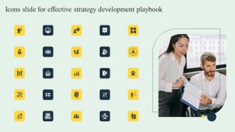 Icons Slide For Effective Strategy Development Playbook Sample PDF