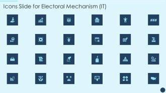 Icons Slide For Electoral Mechanism IT Ppt Summary Deck PDF