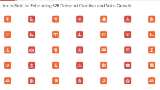 Icons Slide For Enhancing B2B Demand Creation And Sales Growth Demonstration PDF
