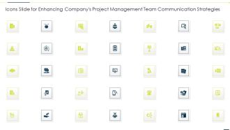 Icons Slide For Enhancing Companys Project Management Team Communication Portrait PDF