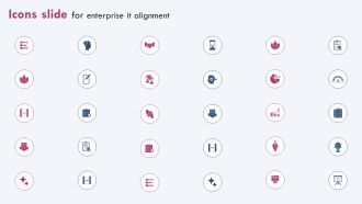 Icons Slide For Enterprise IT Alignment Ppt PowerPoint Presentation File Portfolio PDF