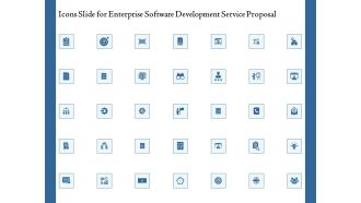 Icons Slide For Enterprise Software Development Service Proposal Structure PDF