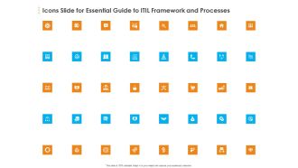 Icons Slide For Essential Guide To ITIL Framework And Processes Microsoft PDF
