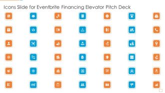 Icons Slide For Eventbrite Financing Elevator Pitch Deck Background PDF