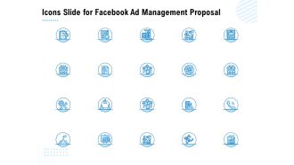 Icons Slide For Facebook Ad Management Proposal Ppt Inspiration Backgrounds PDF