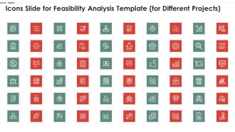 Icons Slide For Feasibility Analysis Template For Different Projects Professional PDF