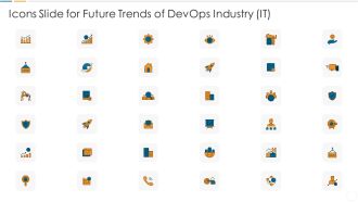 Icons Slide For Future Trends Of Devops Industry IT Guidelines PDF
