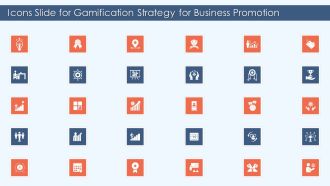 Icons Slide For Gamification Strategy For Business Promotion Microsoft PDF