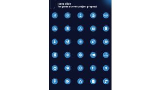 Icons Slide For Genes Science Project Proposal One Pager Sample Example Document
