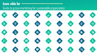 Icons Slide For Guide To Green Marketing For Sustainable Organization Professional PDF