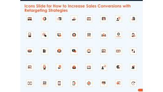 Icons Slide For How To Increase Sales Conversions With Retargeting Strategies Information PDF