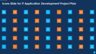 Icons Slide For IT Application Development Project Plan Rules PDF