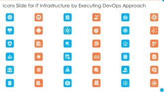 Icons Slide For IT Infrastructure By Executing Devops Approach Introduction PDF